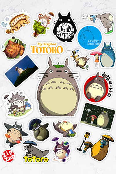 ZipZap مجموعة ملصقات لاصقة للكمبيوتر المحمول من My Neighbor Totoro My Neighbo...