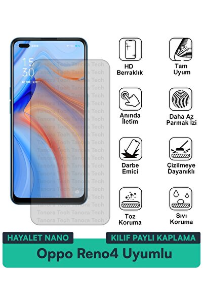 Milat Tech غطاء حماية نانو لهاتف أوبو رينو 4 متوافق مع طبقة حماية الشاشة مقاو...