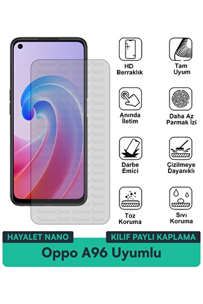 Milat Tech غطاء حماية نانو لهاتف أوبو A96 متوافق مع فيلم حماية الشاشة مقاوم ل...