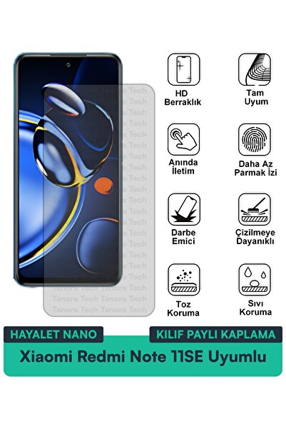 Milat Tech حافظة Xiaomi Redmi Note 11SE Hayalet Nano متوافقة مع طبقة حماية ال...