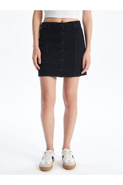 LC Waikiki Standard Fit Women's Jean Skirt