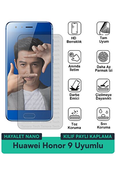 Milat Tech غطاء حماية نانو لهاتف هواوي هونور 9 متوافق مع فيلم حماية الشاشة مق...