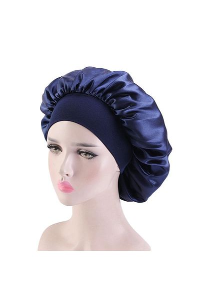 PHILI Oversized Silk Satin Hat and Bonnet for Sleeping and Night