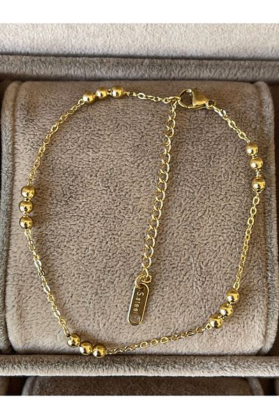 Rupen Kraft 316 L Surgical Steel Gold Model Stainless Tarnish Steel Anklet
