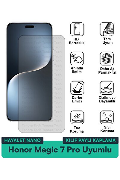Milat Tech حافظة Honor Magic 7 Pro Hayalet Nano متوافقة مع طبقة حماية الشاشة ...
