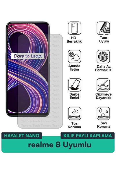 Milat Tech غطاء حماية نانو لهاتف ريلمي 8 متوافق مع فيلم حماية الشاشة مقاوم لل...