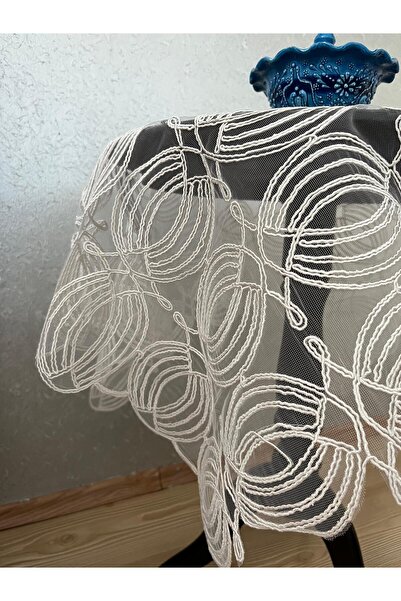 ZESA HOME Fiskos Tablecloth Tulle Laced Dowry Holder