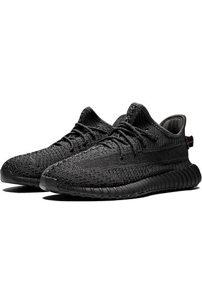 Generic Kids Boys Yeezy Boost 350 V2 Slip On Sneakers Shoes Casual - Black