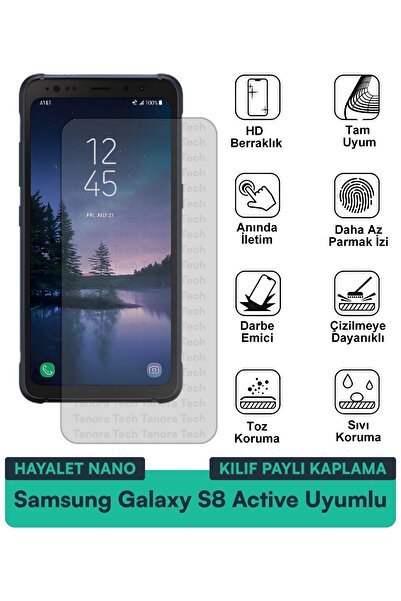 Milat Tech حافظة سامسونج جالاكسي S8 أكتيف هايلايت نانو متوافقة مع طبقة حماية ...