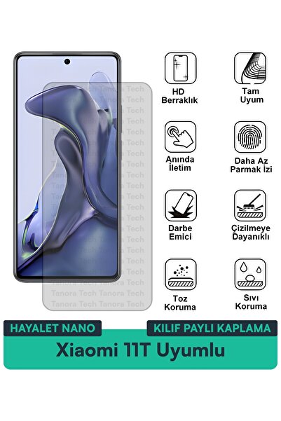 Milat Tech غطاء حماية شاشة متوافق مع هاتف Xiaomi 11T Ghost Nano مقاوم للخدوش ...