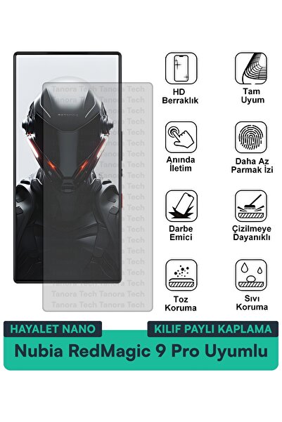 Milat Tech غطاء حماية نوبيا ريد ماجيك 9 برو هايلايت نانو متوافق مع فيلم حماية...