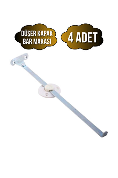 DSYapıAksesuar Düşer Kapak Mekanizması Makası Beyaz Bar Makası(BEYAZ)(4 ADET)