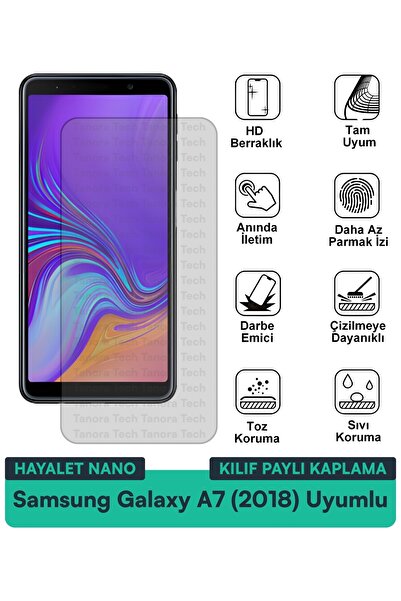 Milat Tech حافظة سامسونج جالاكسي A7 (2018) هايلايت نانو متوافقة مع طبقة حماية...