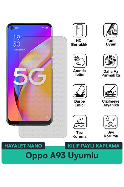 Milat Tech غطاء حماية نانو لهاتف أوبو A93 متوافق مع فيلم حماية الشاشة مقاوم ل...