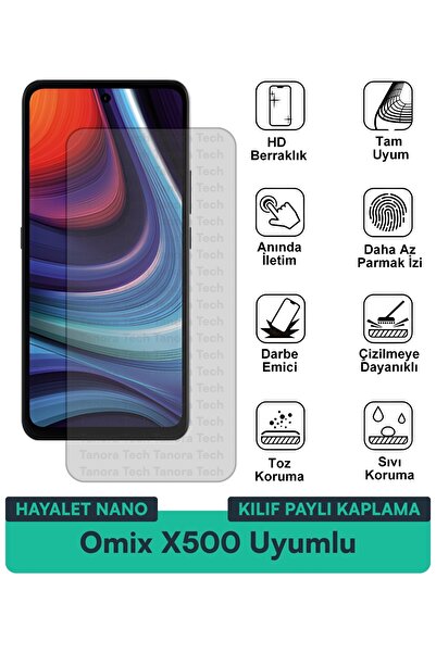 Milat Tech غطاء حماية شاشة متوافق مع Omix X500 Ghost Nano مقاوم للخدوش والصدمات