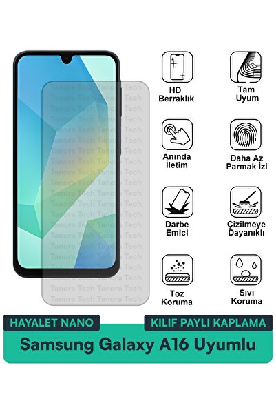 Milat Tech حافظة سامسونج جالاكسي A16 هايلايت نانو متوافقة مع طبقة حماية الشاش...