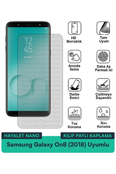 Milat Tech حافظة سامسونج جالاكسي On8 (2018) متوافقة مع فيلم حماية الشاشة مقاو...