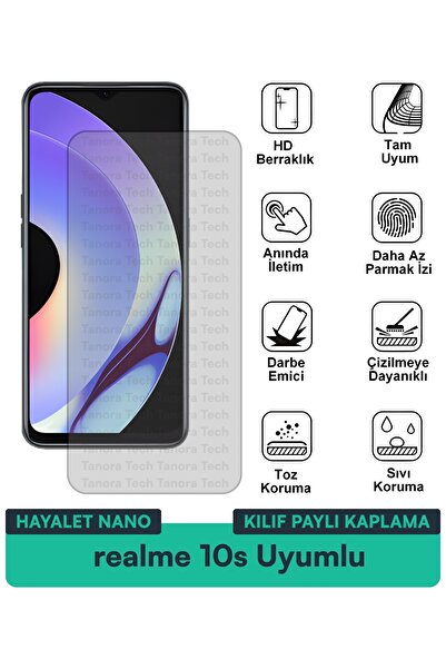 Milat Tech فيلم حماية الشاشة المتوافق مع حافظة Realme 10s Ghost Nano مقاوم لل...