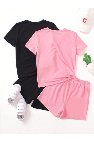 Lazy Koala Kids Shorts T-Shirt Set Set of 2 - New York Printed Set (Age 3-14)