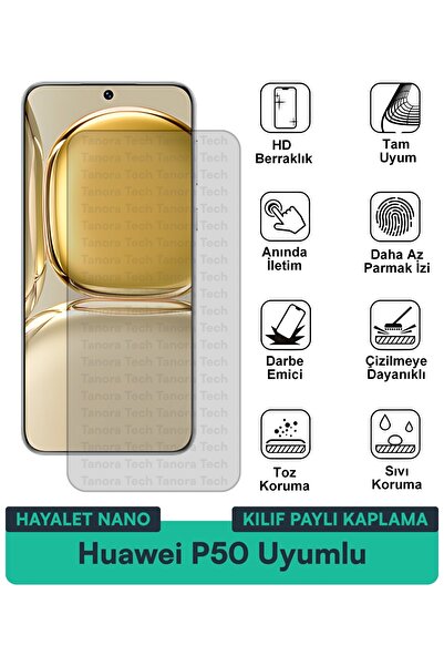 Milat Tech غطاء حماية نانو لهاتف هواوي P50 متوافق مع فيلم حماية الشاشة مقاوم ...