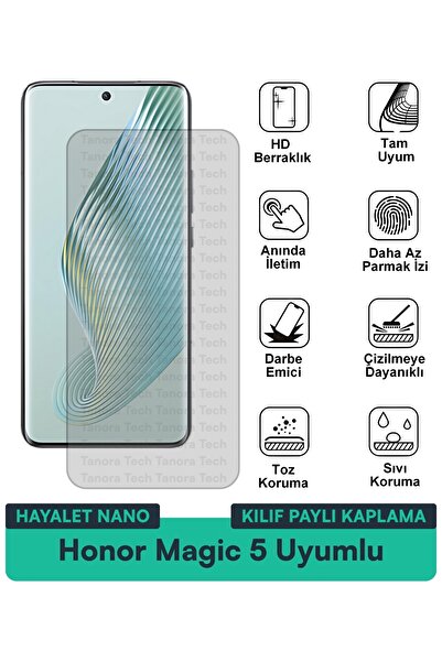 Milat Tech غطاء حماية نانو لهاتف هونور ماجيك 5 متوافق مع فيلم حماية الشاشة مق...
