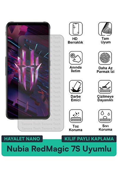 Milat Tech غطاء حماية نوبيا ريد ماجيك 7S هايلايت نانو متوافق مع فيلم حماية ال...