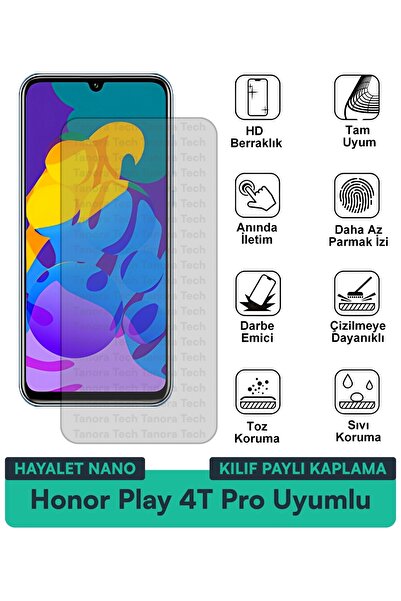 Milat Tech حافظة Honor Play 4T Pro Hayalet Nano متوافقة مع طبقة حماية الشاشة ...