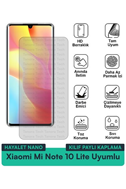 Milat Tech حافظة Xiaomi Mi Note 10 Lite Hayalet Nano متوافقة مع طبقة حماية ال...