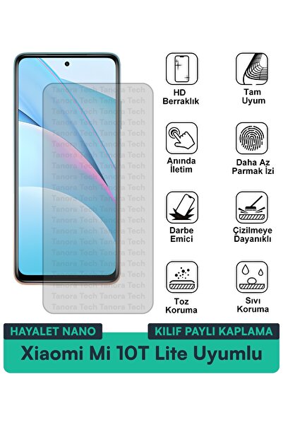 Milat Tech غطاء حماية شاشة متوافق مع هاتف Xiaomi Mi 10T Lite Ghost Nano مقاوم...