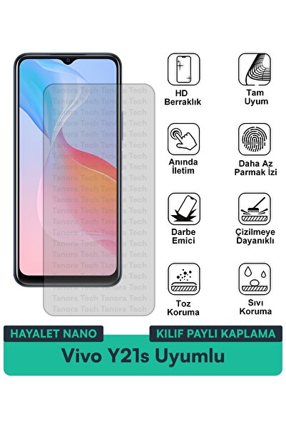 Milat Tech غطاء حماية نانو لهاتف فيفو Y21s متوافق مع فيلم حماية الشاشة مقاوم ...