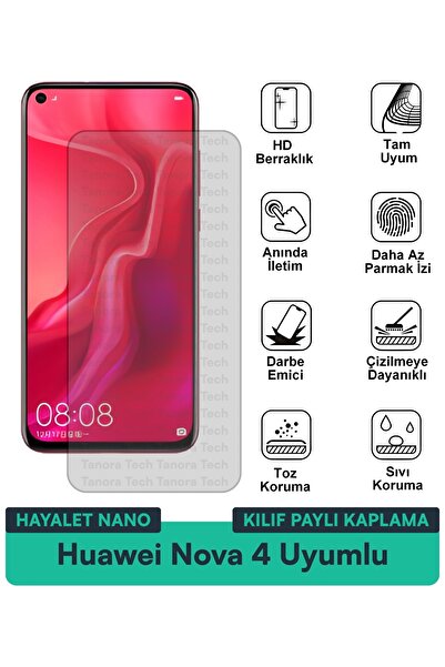 Milat Tech غطاء حماية نانو لهاتف هواوي نوفا 4 متوافق مع طبقة حماية الشاشة مقا...