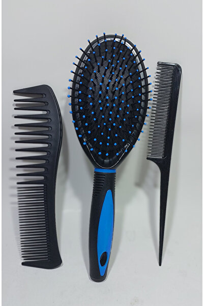 Alsun Set de perii de păr profesionale pentru coafor 123, 3 bucăți