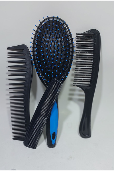 Alsun Επαγγελματικό σετ χτενών κομμωτηρίου 1234 με 4 βούρτσες μαλλιών