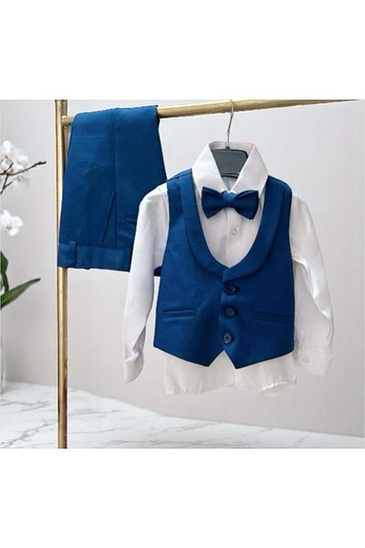 RİNDO KİDS Classic Suit with Vest Saks