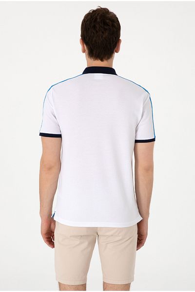 U.S. Polo Assn. U.S. Polo Assn. White Men's Regular Fit Polo T-Shirt Dmk:2104262.T-Kentas
