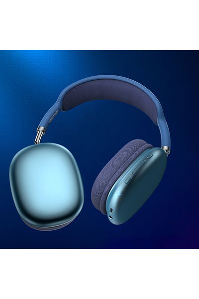 REDz Accessories Căști wireless over-ear, KSC-695, pliabile, apeluri Bluetooth, autonomie baterie 5 ore, albastre