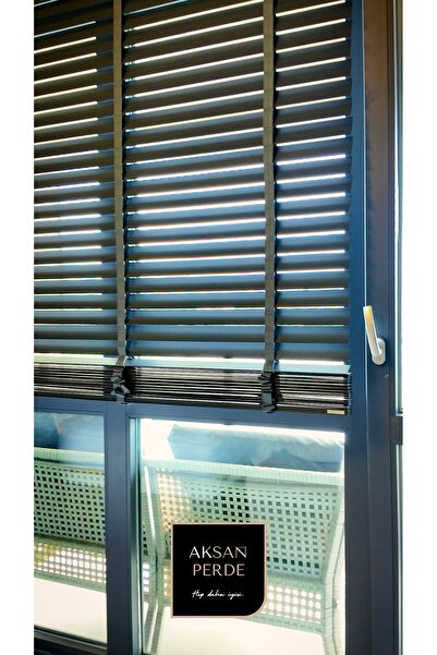 AKSANGRUP %100 Gerçek Ahşap Jaluzi Perde Kurdeleli Zincirli Redüktörlü ANTRAS...