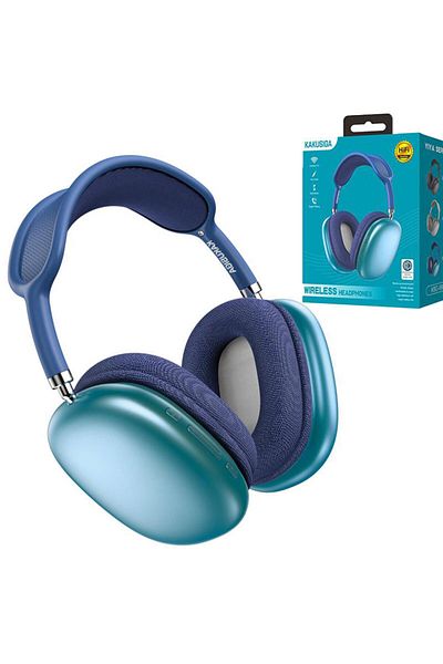 REDz Accessories Căști wireless over-ear, KSC-695, pliabile, apeluri Bluetooth, autonomie baterie 5 ore, albastre