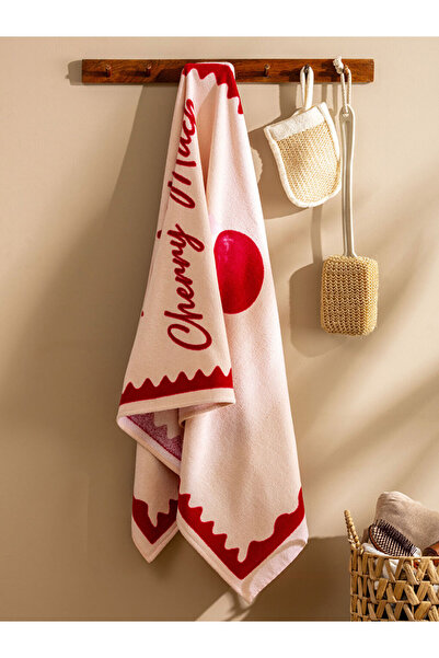 LC Waikiki Mixed Cherry Printed Women's Beach Towel 70X150 cm