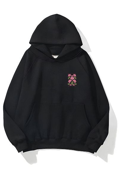 CROFT (3 Threads) Flower Market Printed Oversize Hoodie Sweatshirt