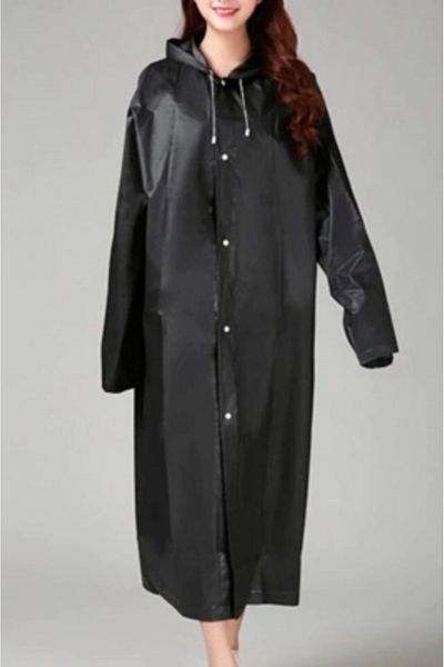 hayal oyuncak atölyesi Eva Black Overcoat Raincoat