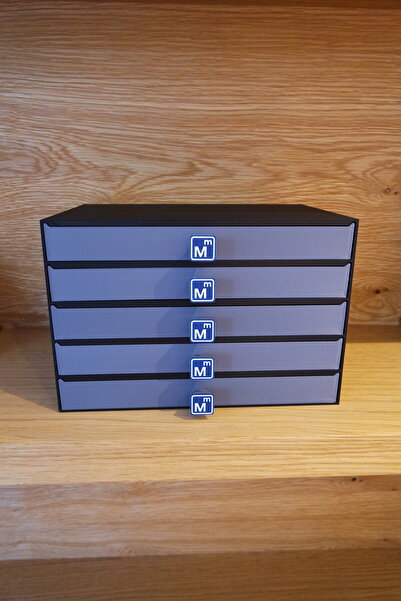 Toil Print منظم الختم المالي الإلكتروني للمحاسب المالي ذو 5 أدراج (136 MALI S...