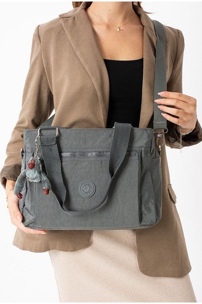 Bagson Kipling Gray Shoulder Bag