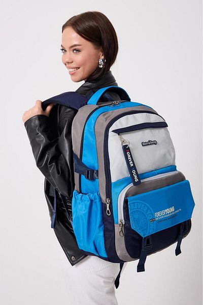 H&D COLLECTİON Unisex Satin Quality Water Repellent Fabric Backpack 2209