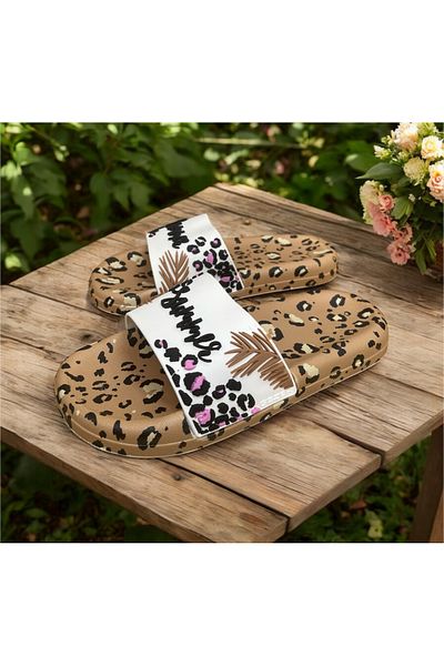 GEZER Rose Embossed Non-Slip Sole Slippers. Pool Sea Bathroom Balcony Terrace Home and Street Slippers
