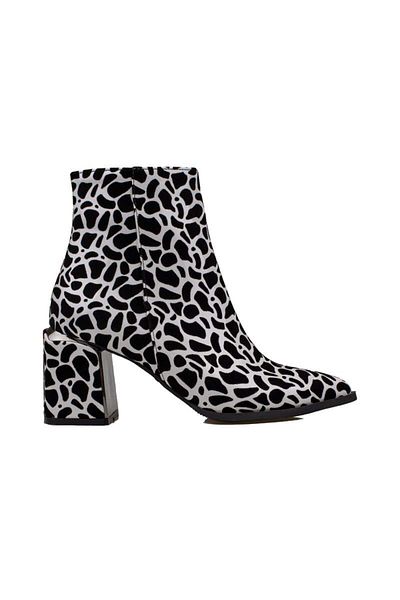 Trend Adımlar White-Black Magna Women's Classic Boots