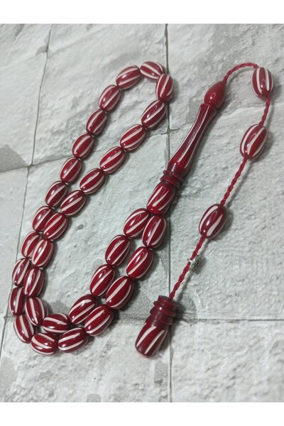 Tasarım Carved Craftsmanship Crimping Amber Prayer Beads Thank You Father