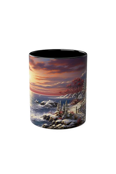 DUBLEMETRE Lighthouse Patterned Printed Mug