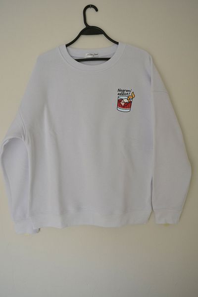 EldenStitch Negroni Addict Embroidered Unisex Oversize Sweatshirt