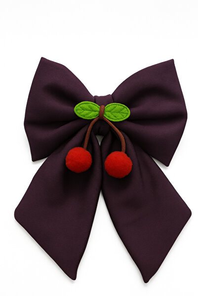 MakeWell مشابك شعر ملونة بتصميم فيونكة وشكل الكرز